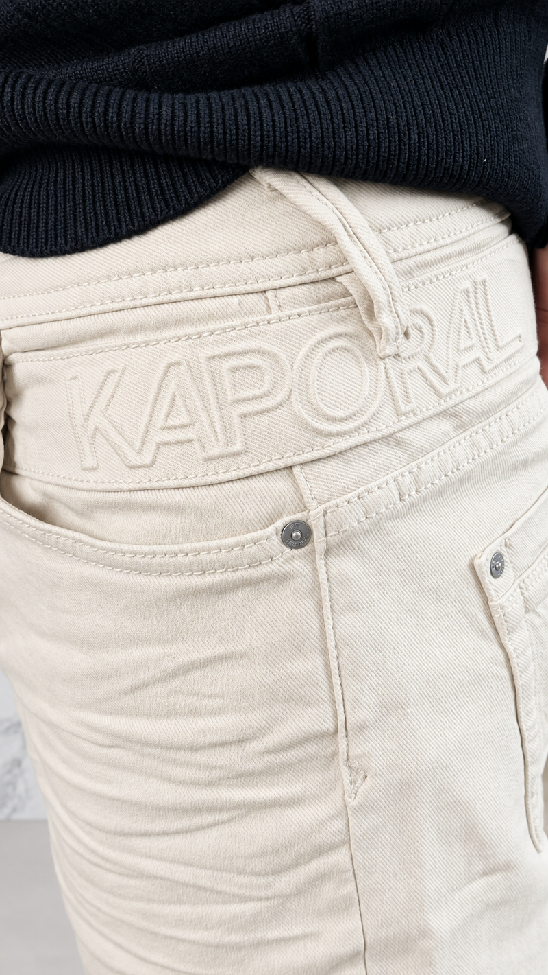 MONARCH STRAIGHT JEANS — ÉCRU