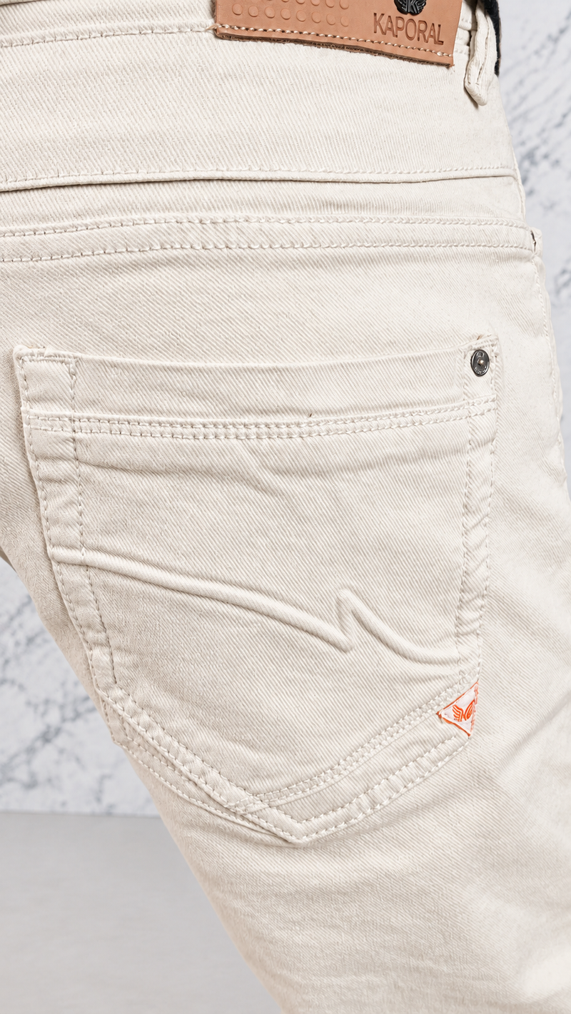 MONARCH STRAIGHT JEANS — ÉCRU