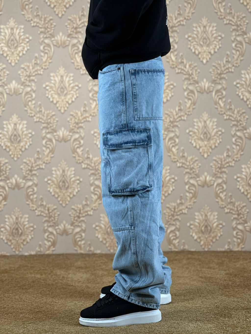 LIBERTY CARGO JEANS BLEU CLAIRE