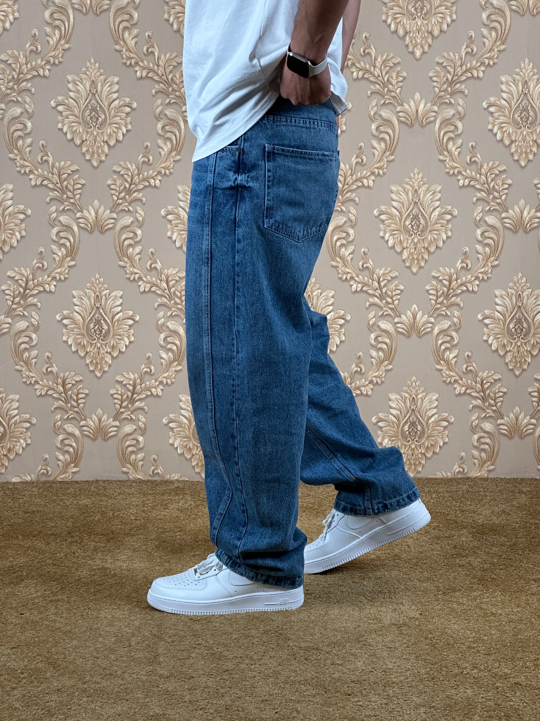 ZENITH BALLOON BAGGY JEANS BLEU