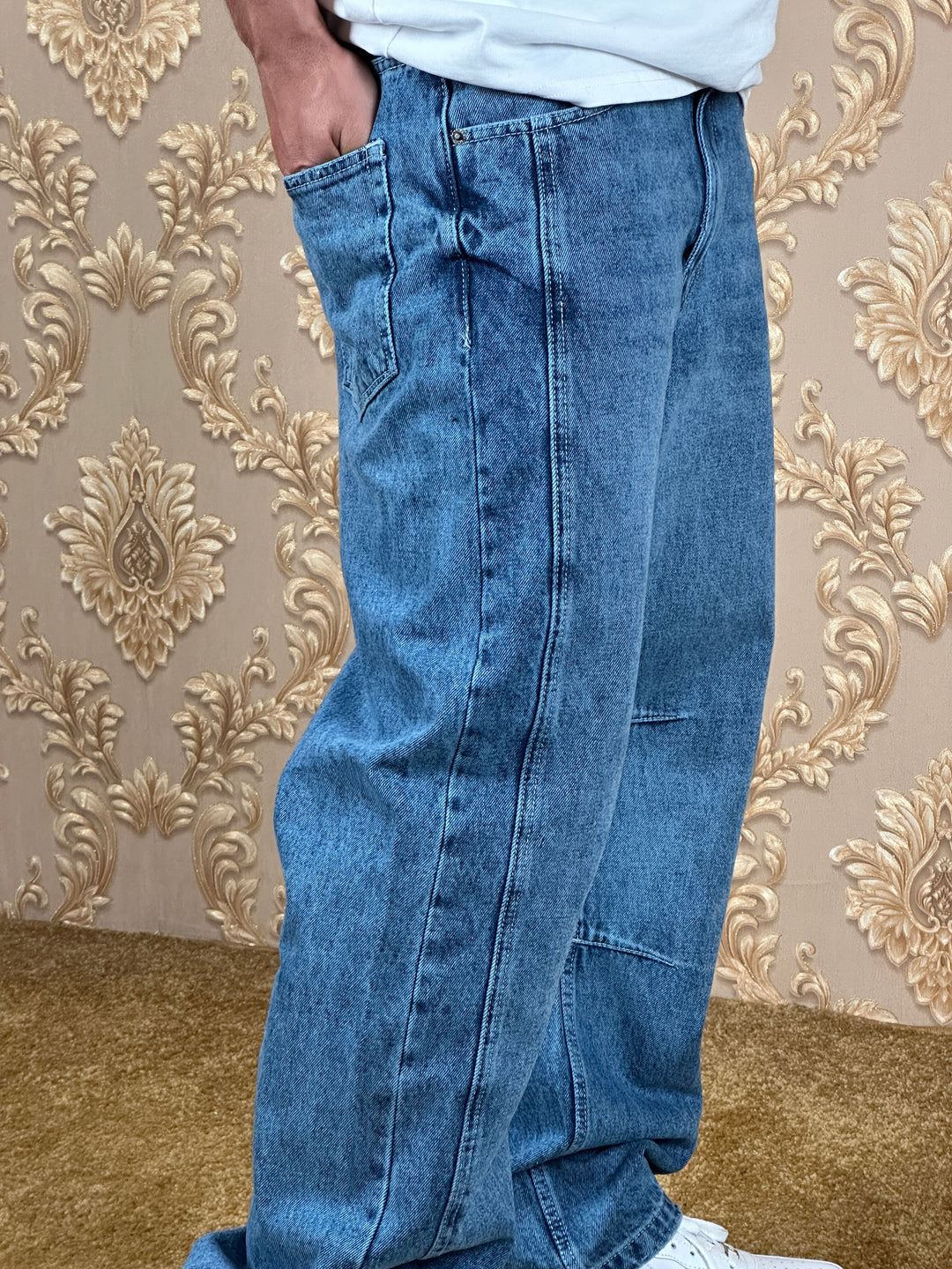 ZENITH BALLOON BAGGY JEANS BLEU