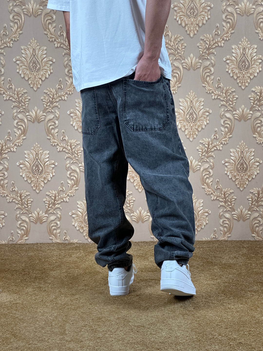 ZENITH BALLOON BAGGY JEANS GRIS FONCÉ
