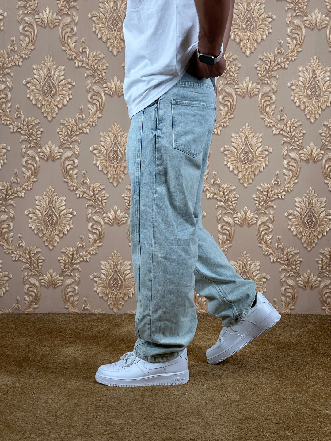 ZENITH BALLOON BAGGY JEANS BLEU DIRTY