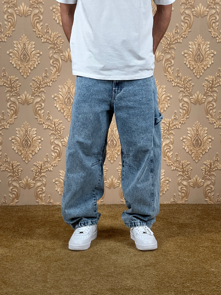 ZENITH BALLOON BAGGY JEANS BLEU CLAIRE "TAPE"