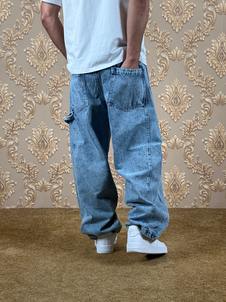 ZENITH BALLOON BAGGY JEANS BLEU CLAIRE "TAPE"