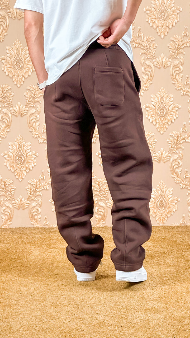 VALLEY WIDE BAGGY JOGGERS MARRON