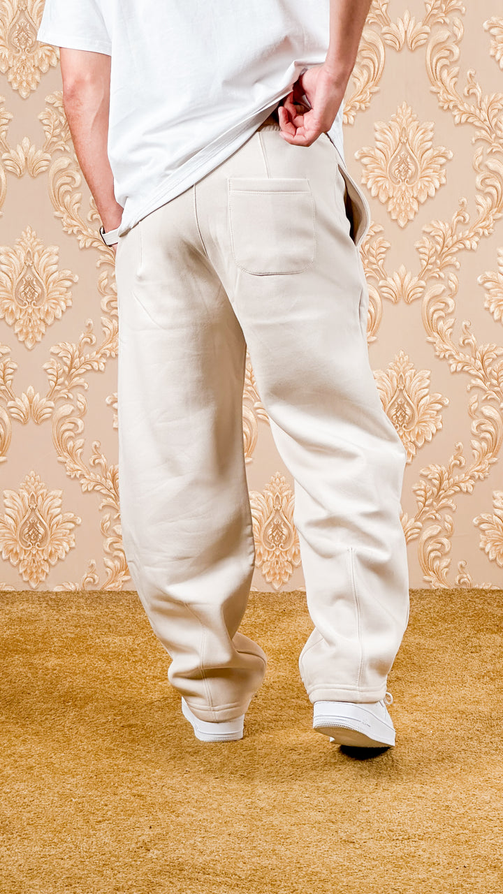 VALLEY WIDE BAGGY JOGGERS BEIGE