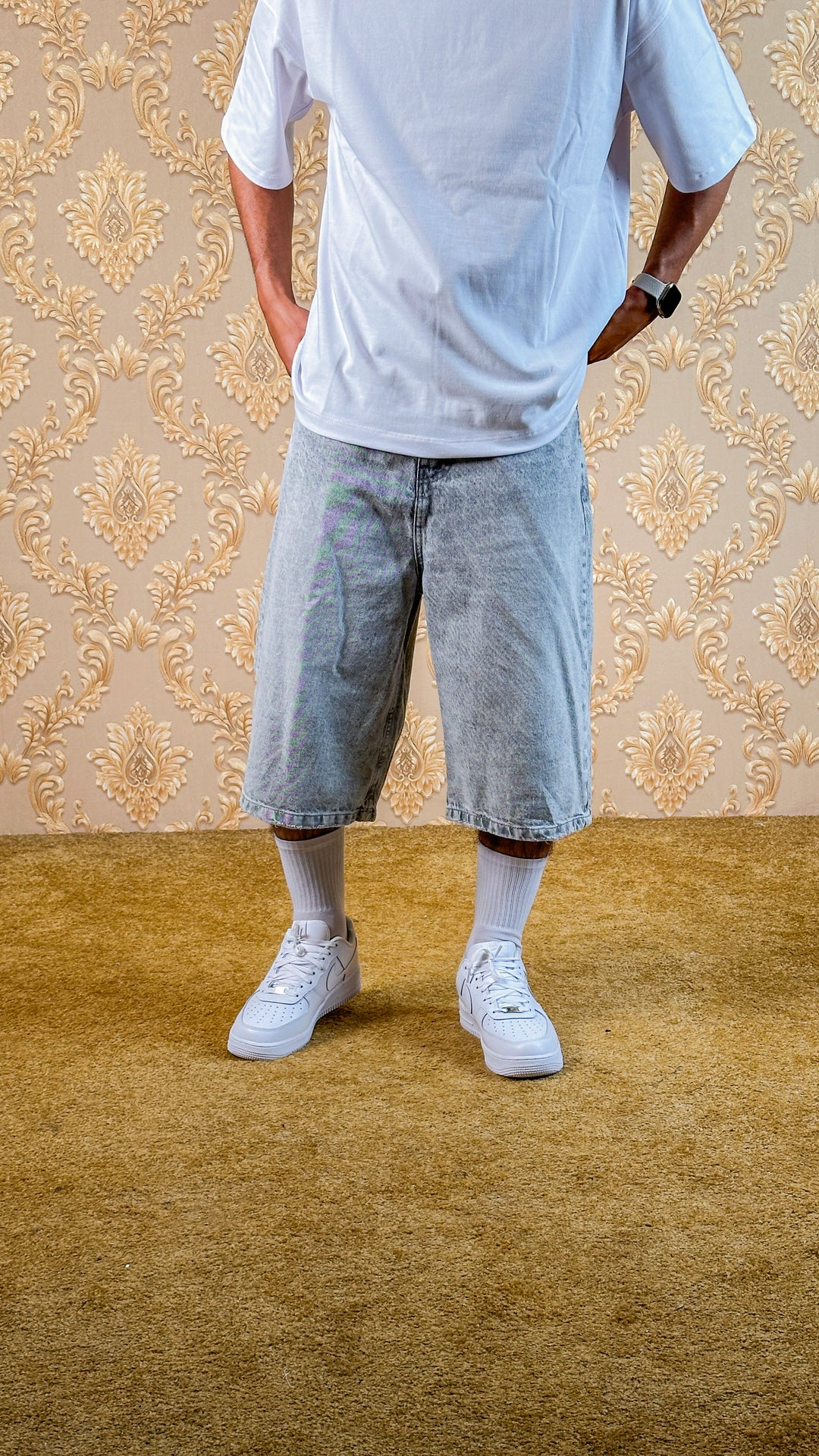 Short Baggy Jeans Simple