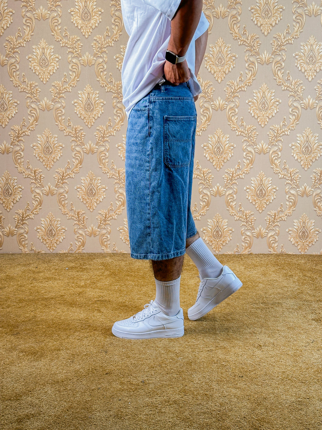 Short Baggy Jeans Simple
