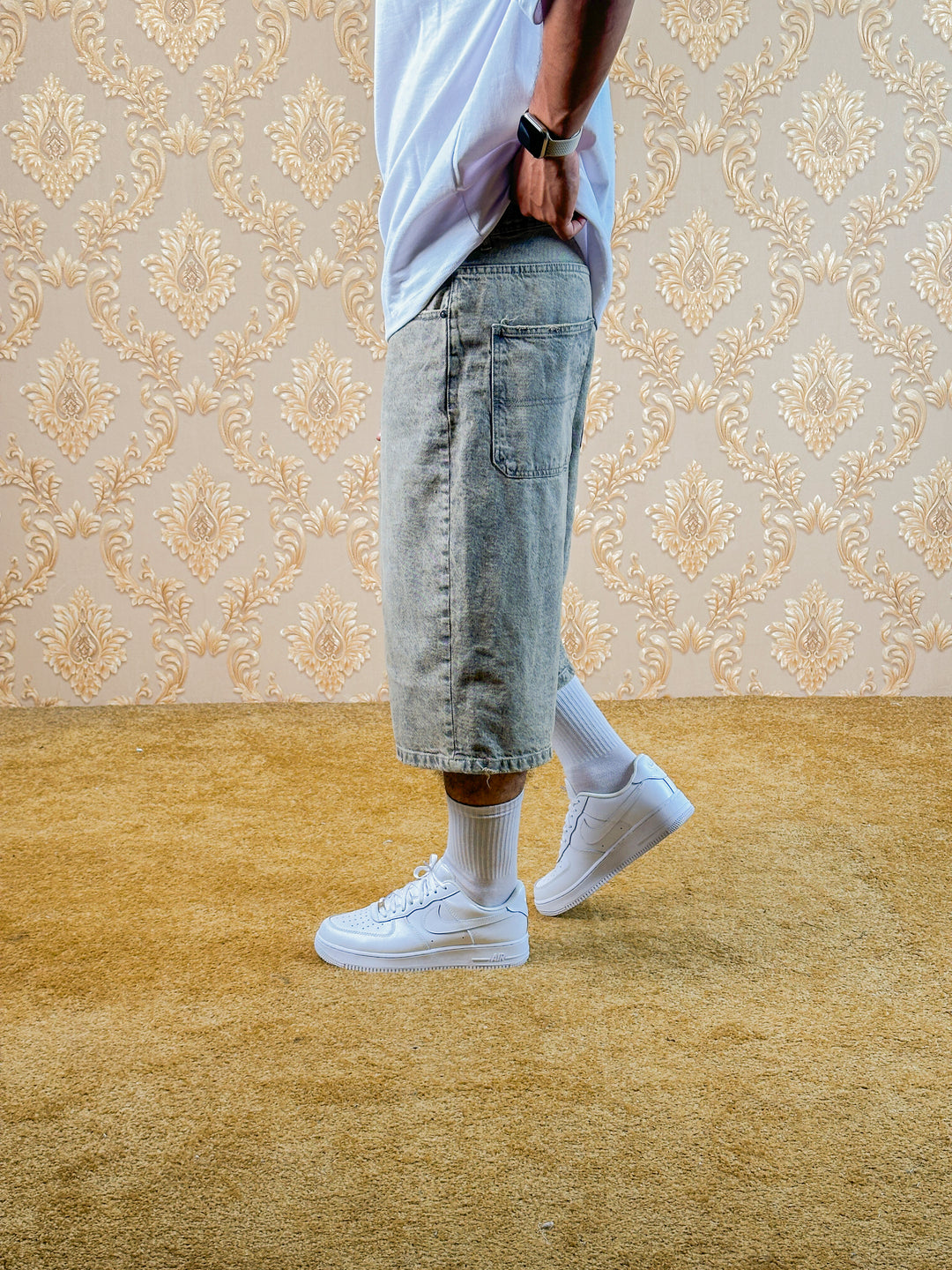 Short Baggy Jeans Simple
