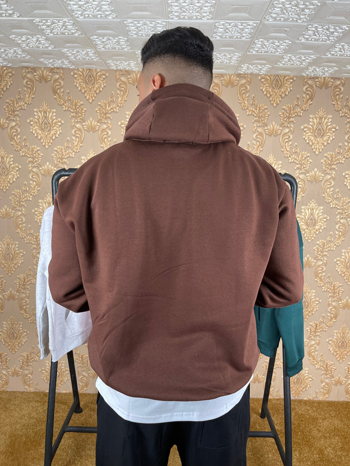 HOODIE OVERSIZE SIMPLE MARRON