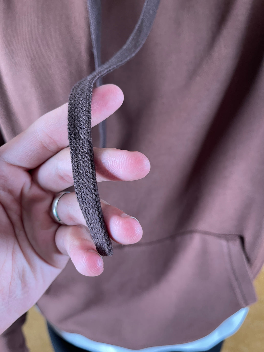 HOODIE OVERSIZE SIMPLE MARRON