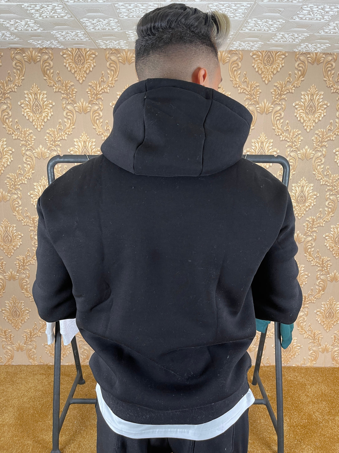 HOODIE OVERSIZE SIMPLE NOIR