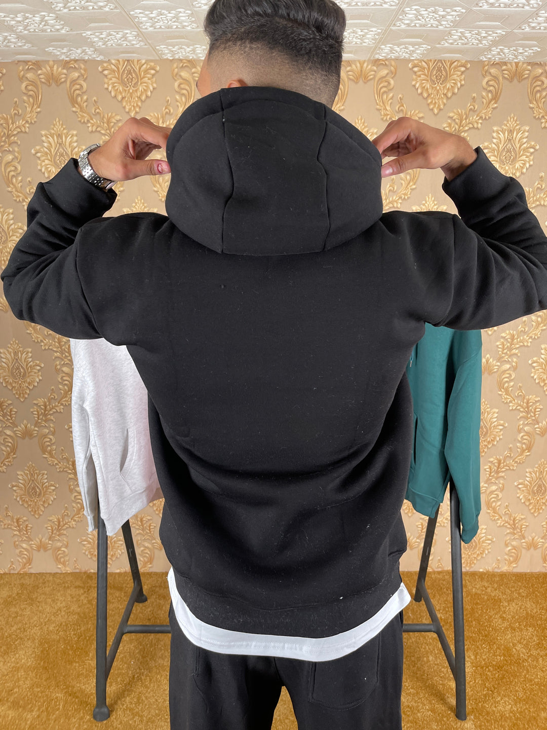 HOODIE OVERSIZE SIMPLE NOIR