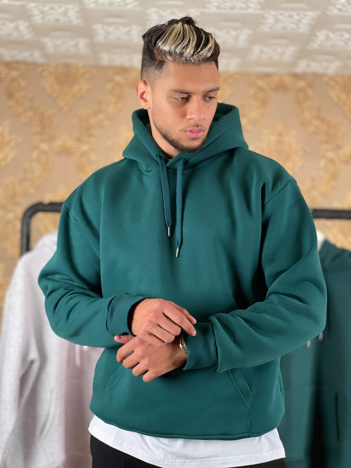 HOODIE OVERSIZE SIMPLE VERT