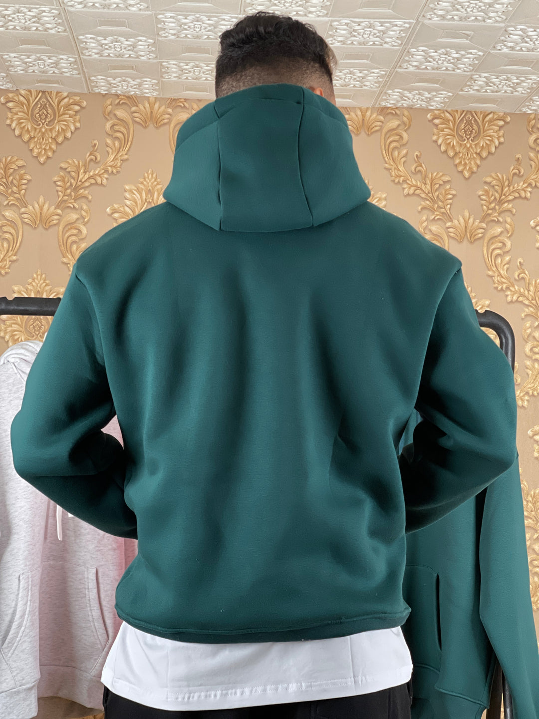 HOODIE OVERSIZE SIMPLE VERT