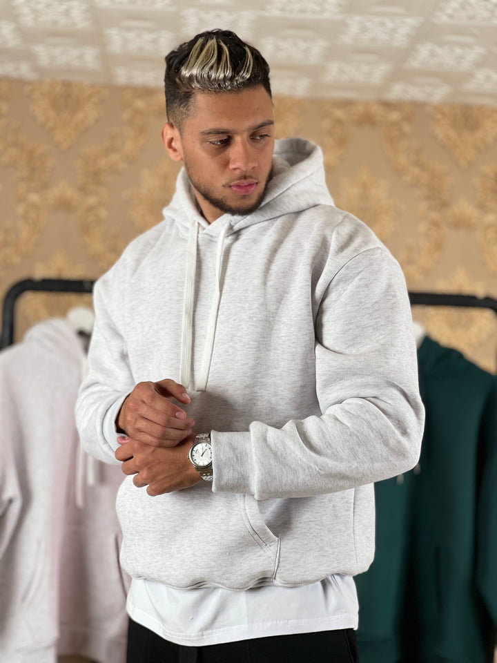 HOODIE OVERSIZE SIMPLE GRIS