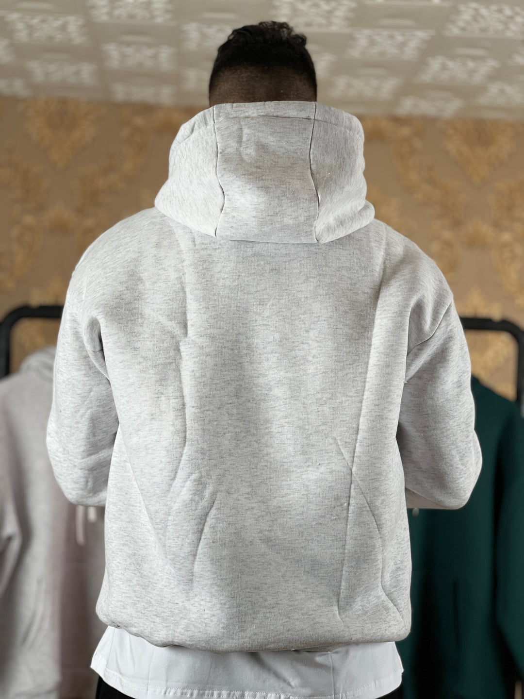 HOODIE OVERSIZE SIMPLE GRIS