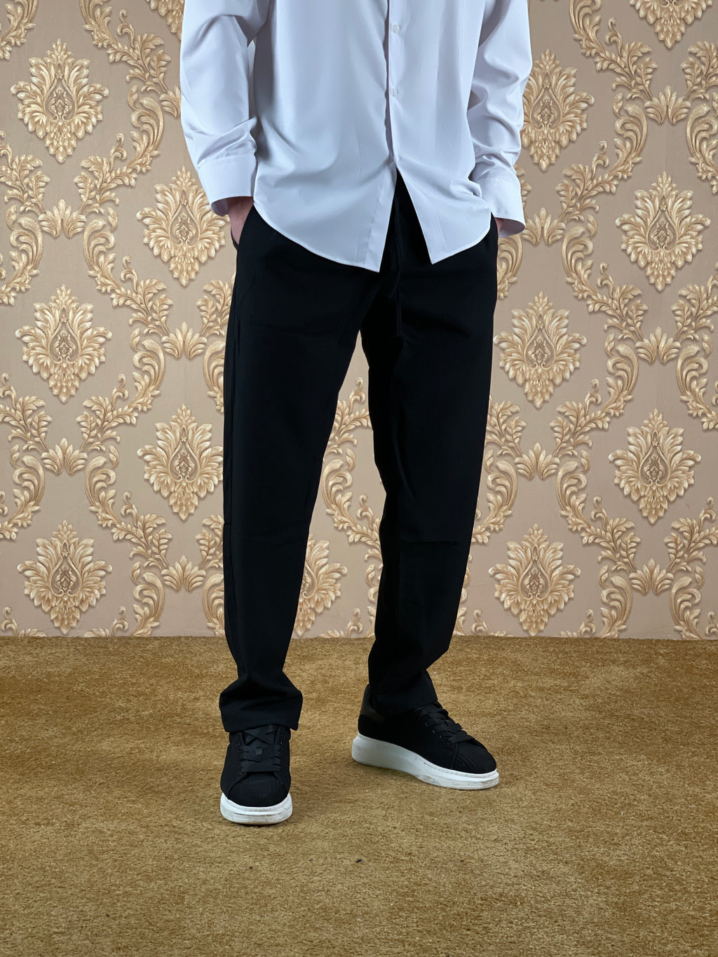 PANTALON CHINO HYBRIDE NOIR