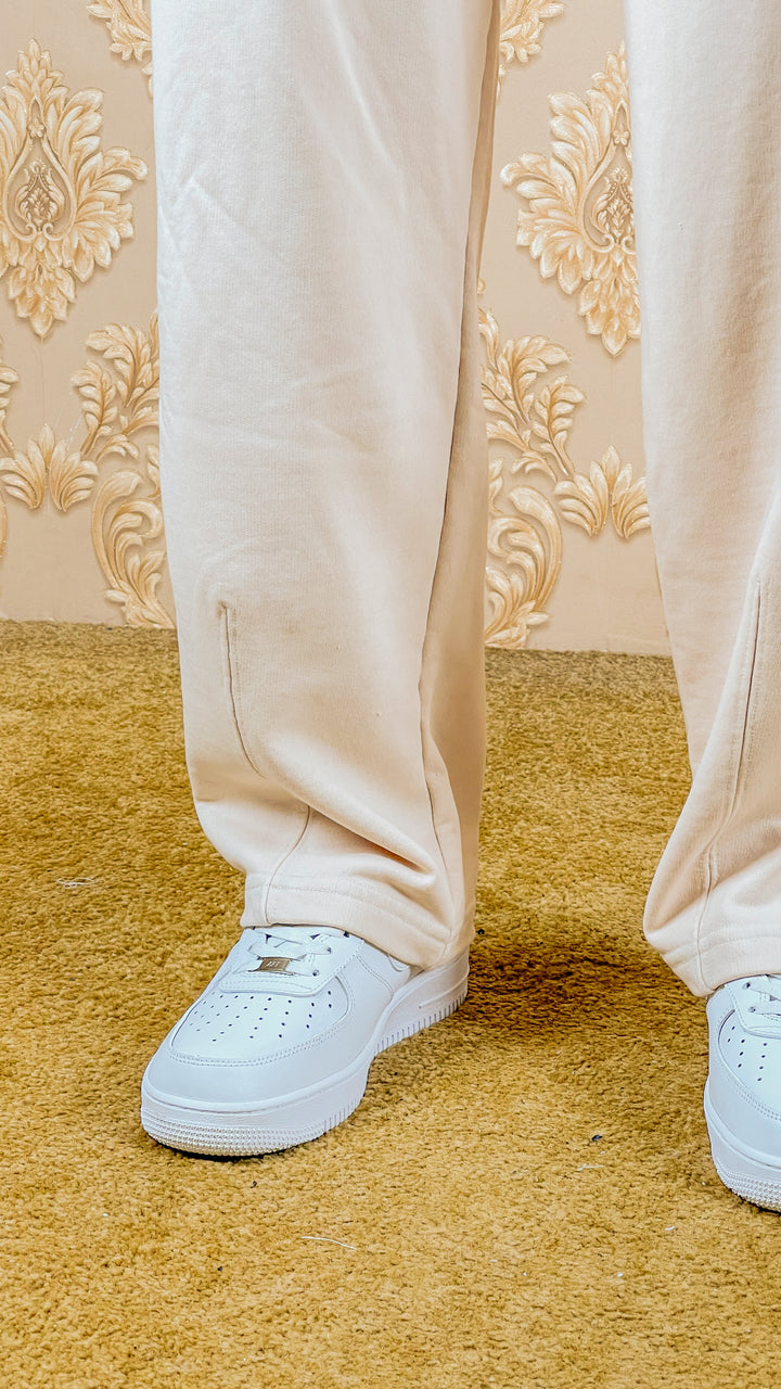 PANTALON BAGGY DÉLAVÉ - BEIGE