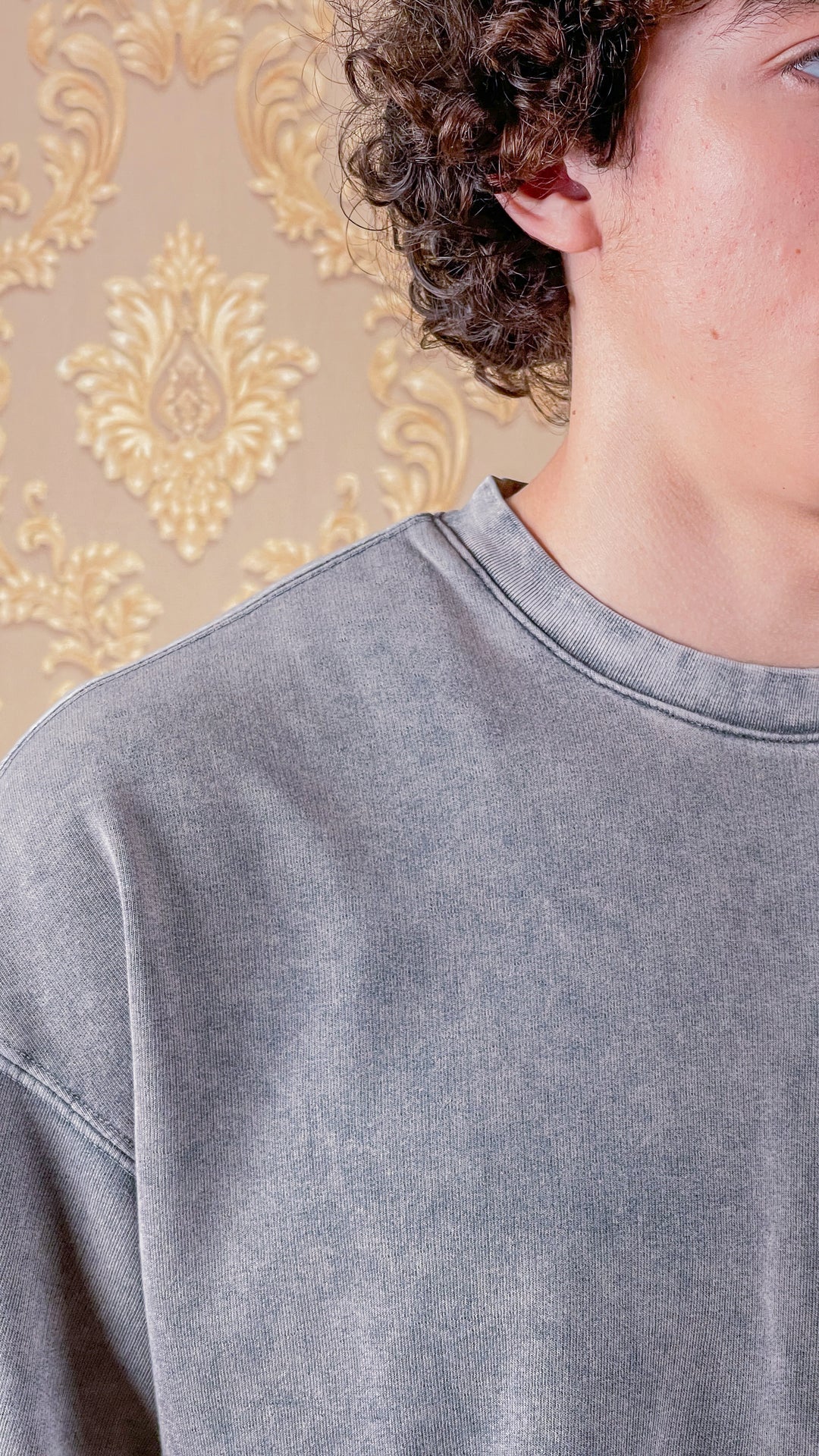 T-SHIRT OVERSIZED DÉLAVÉ - MUTED SLATE