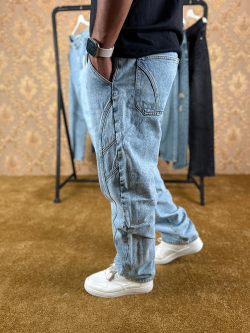 BLUE NOMAD BAGGY JEANS