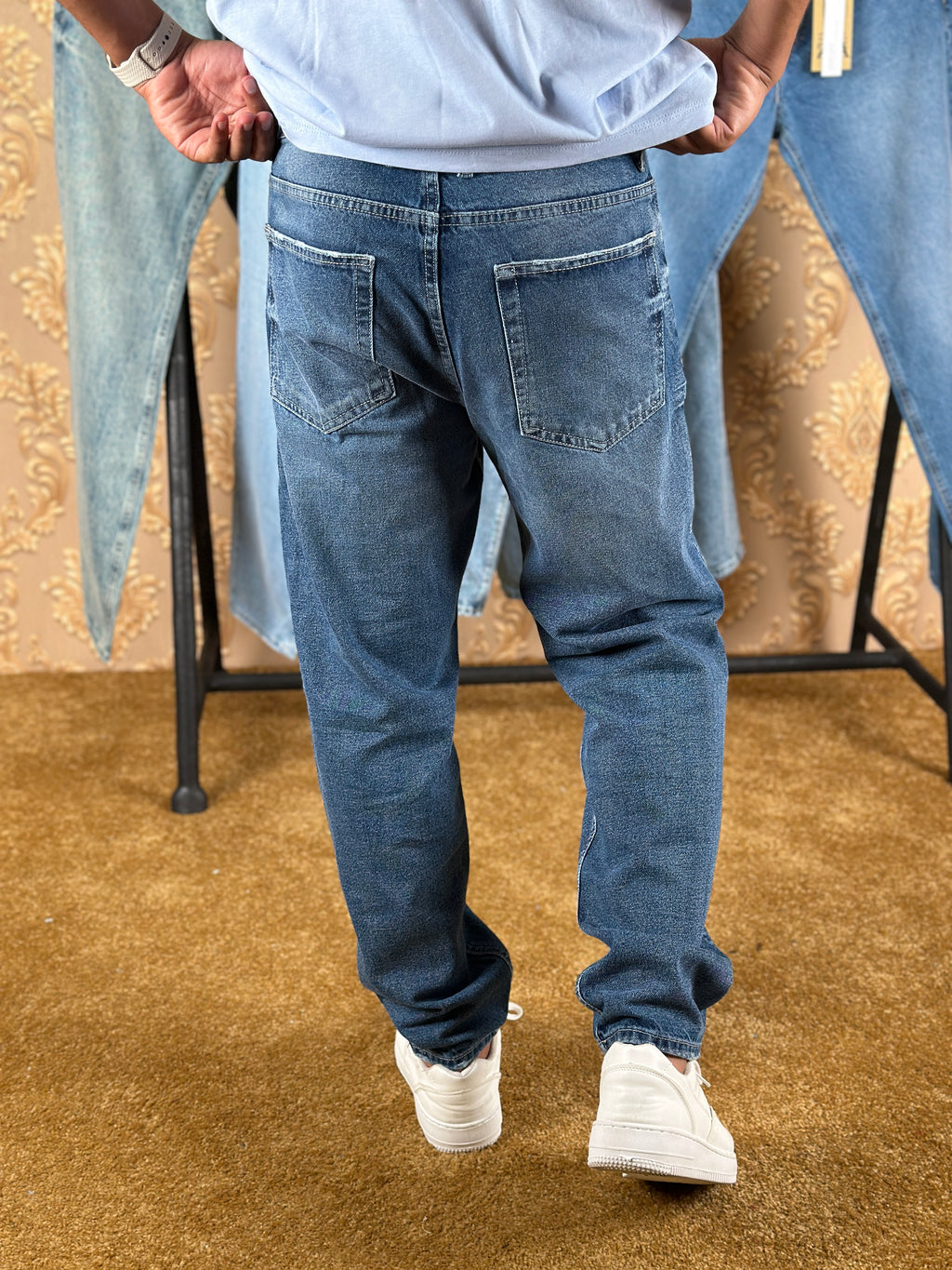 MIDNIGHT OCEAN BOYFRIEND JEANS