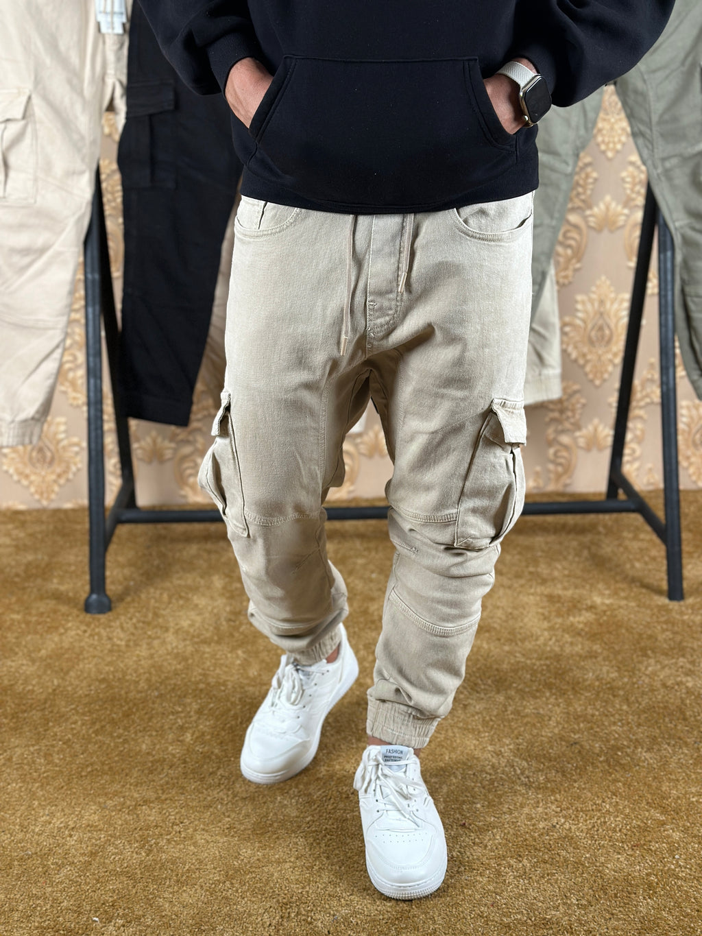 CARGO EN TOILE RANGER - BEIGE FONCÉ