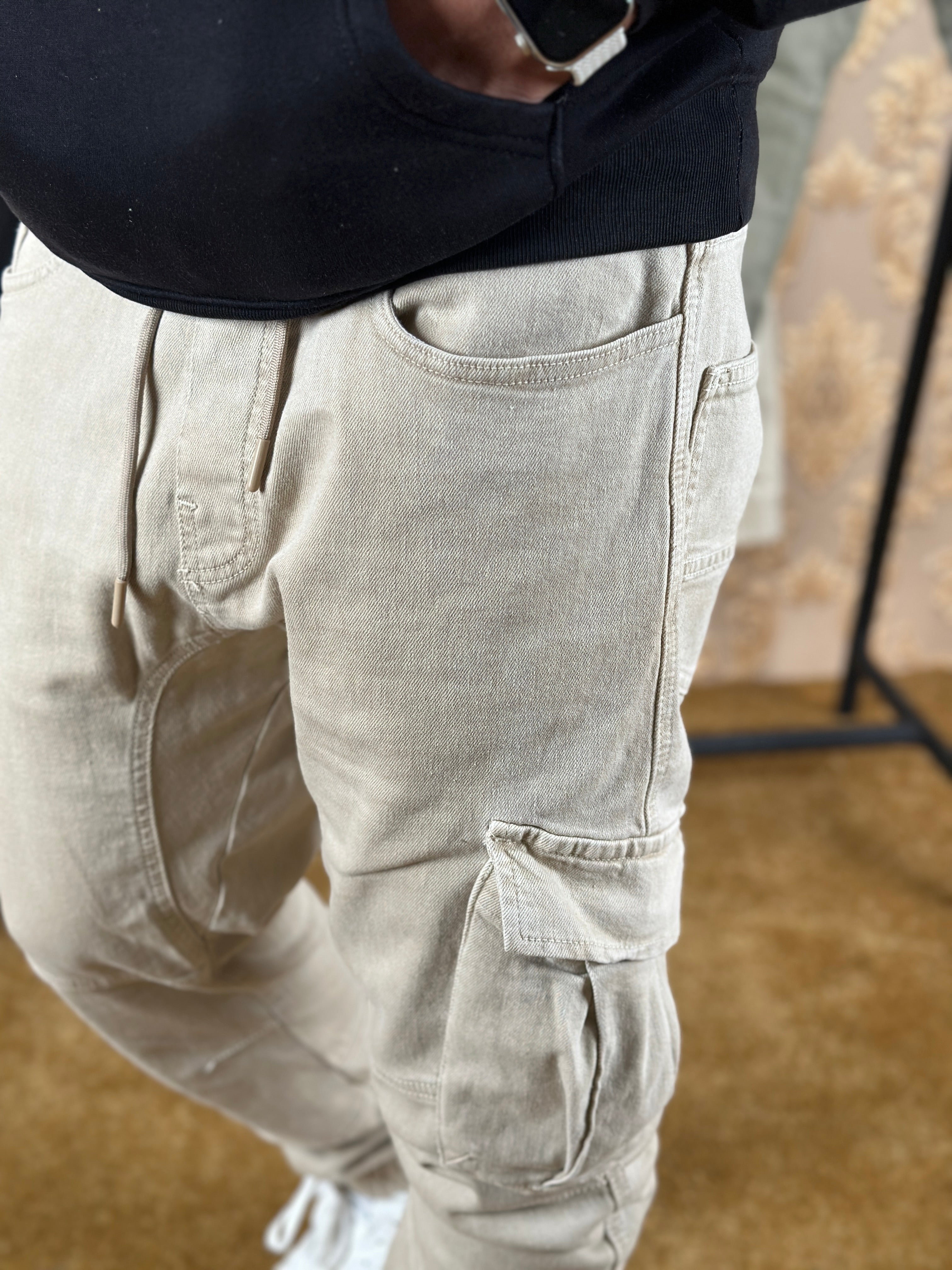 CARGO EN TOILE RANGER - BEIGE FONCÉ