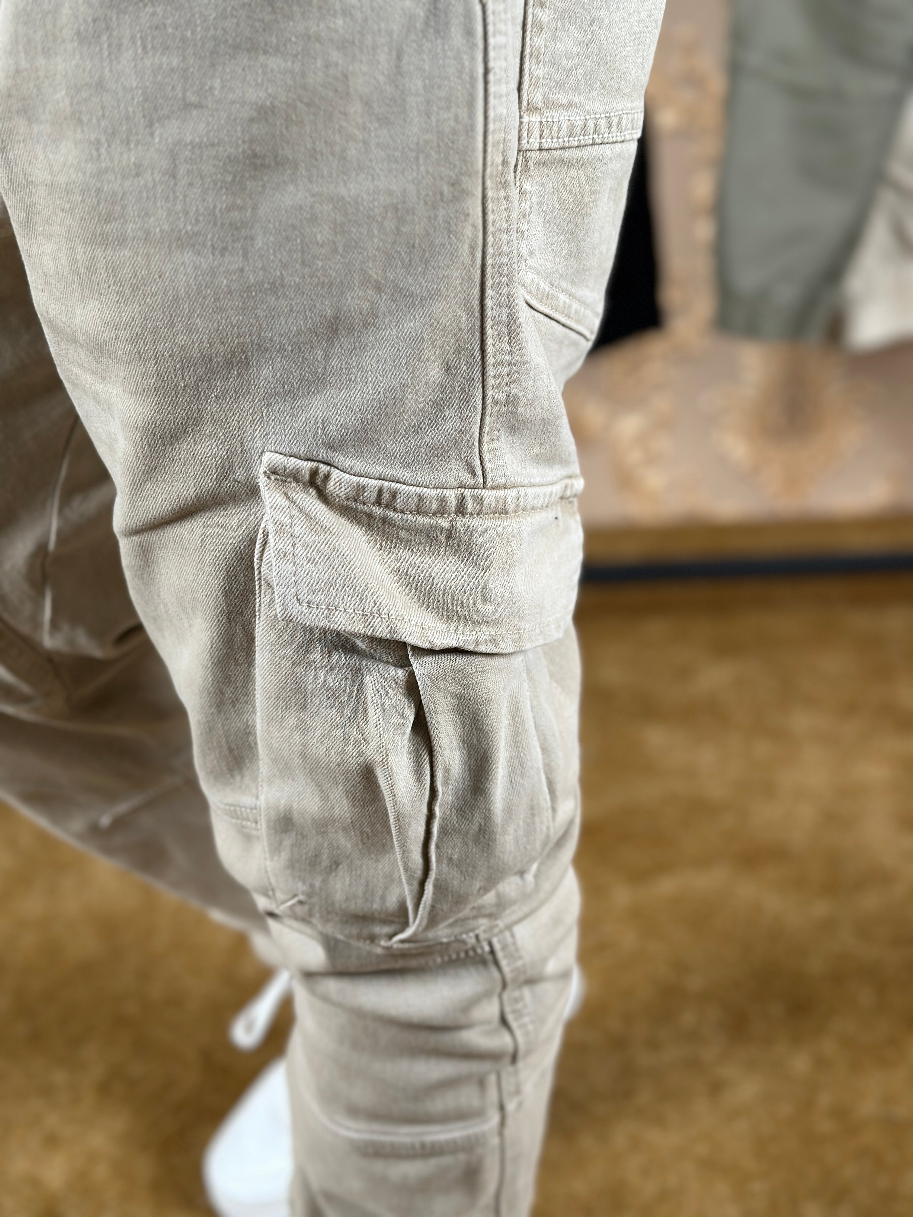 CARGO EN TOILE RANGER - BEIGE FONCÉ