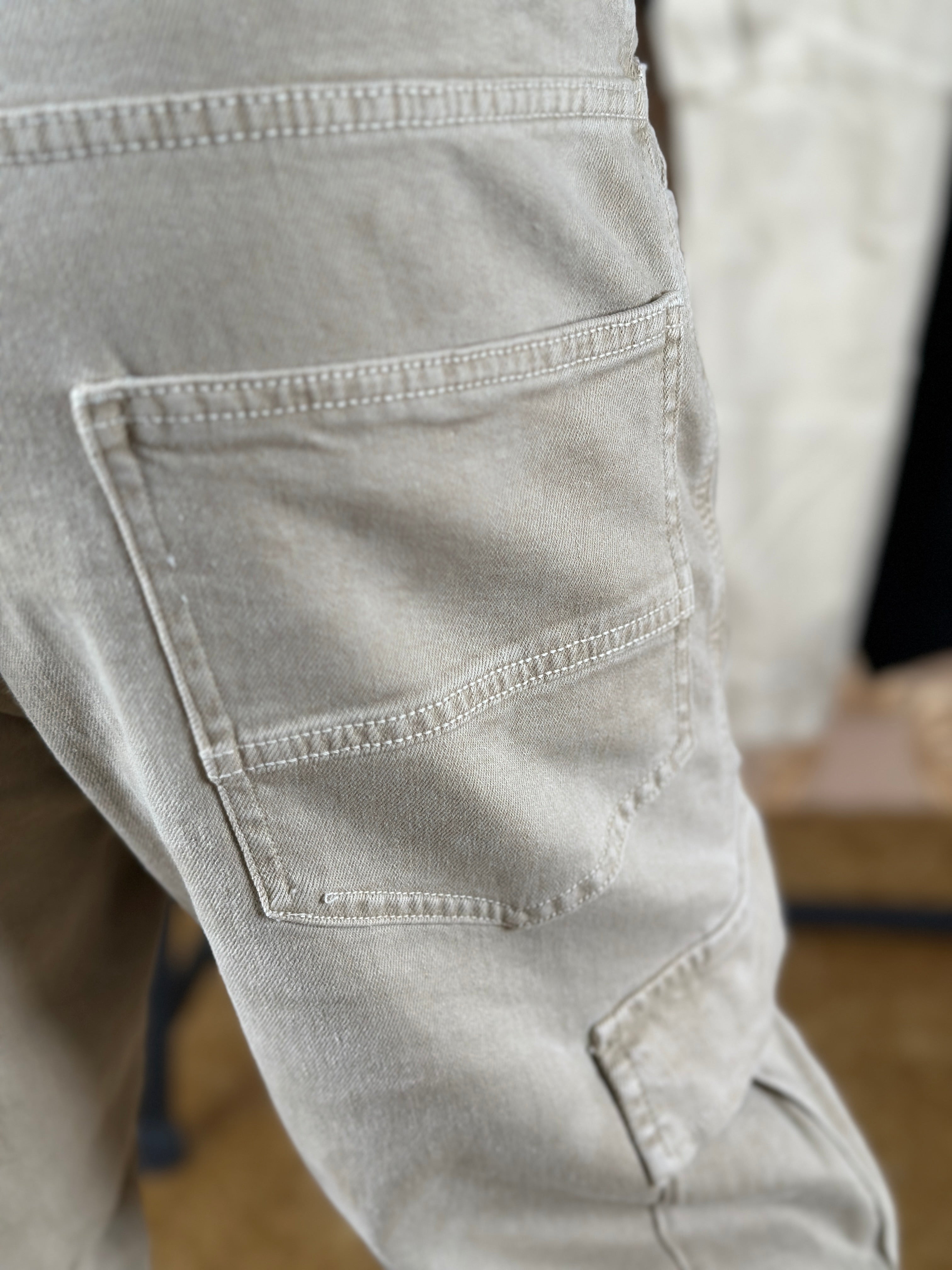 CARGO EN TOILE RANGER - BEIGE FONCÉ