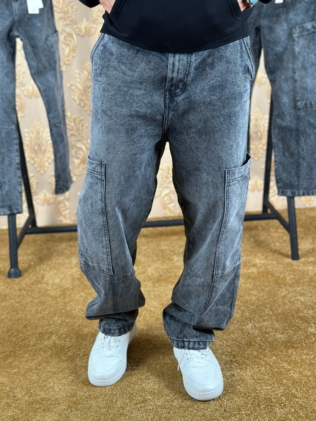 TITAN BAGGY JEANS - GRIS CLAIR