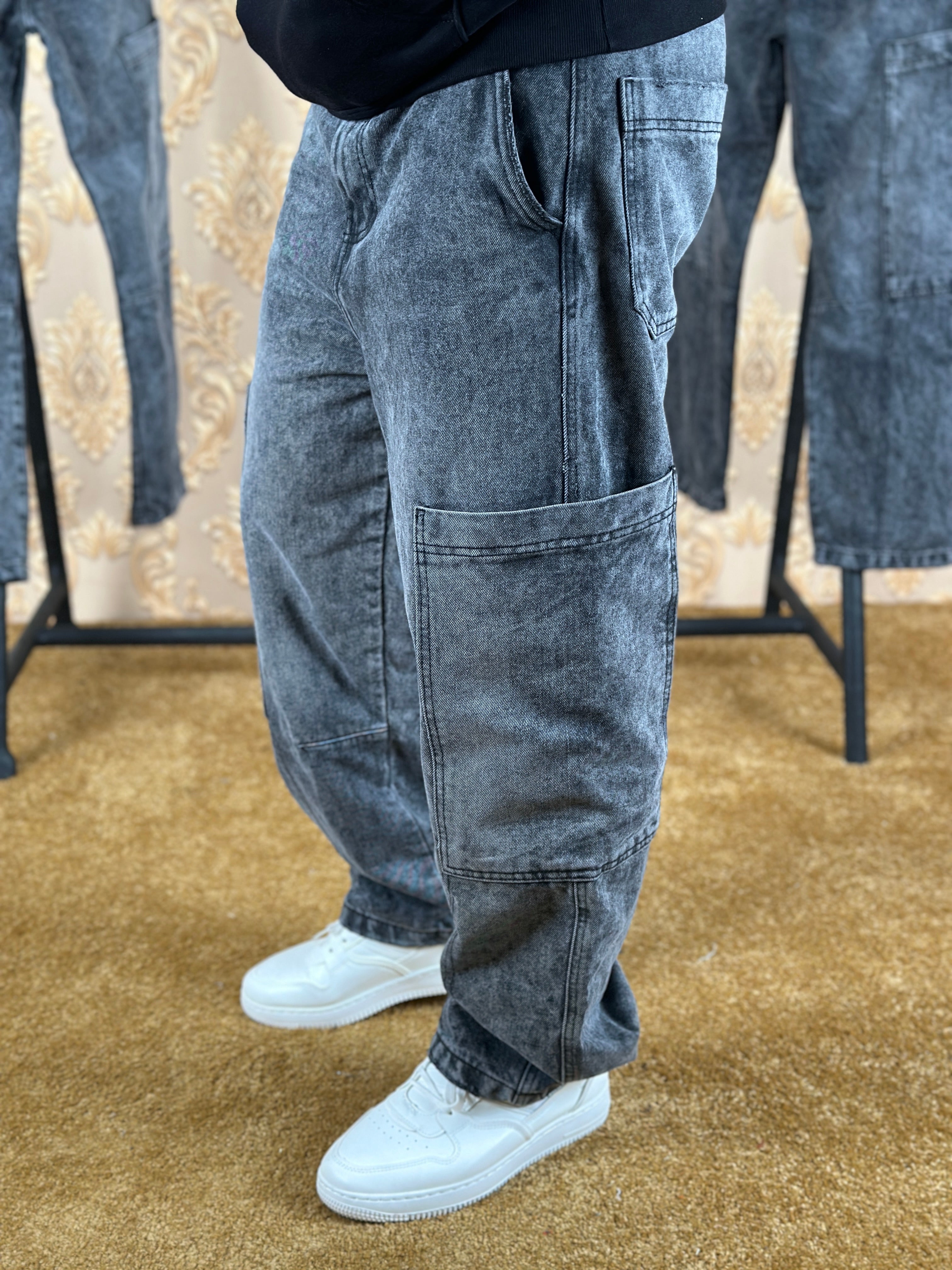 TITAN BAGGY JEANS - GRIS CLAIR
