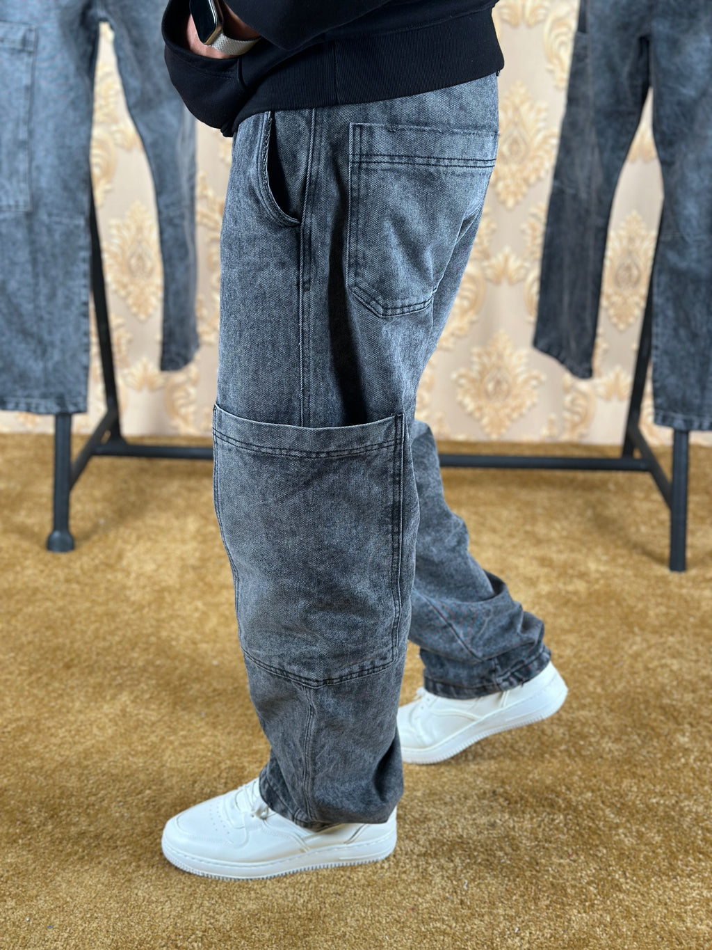 TITAN BAGGY JEANS - GRIS CLAIR