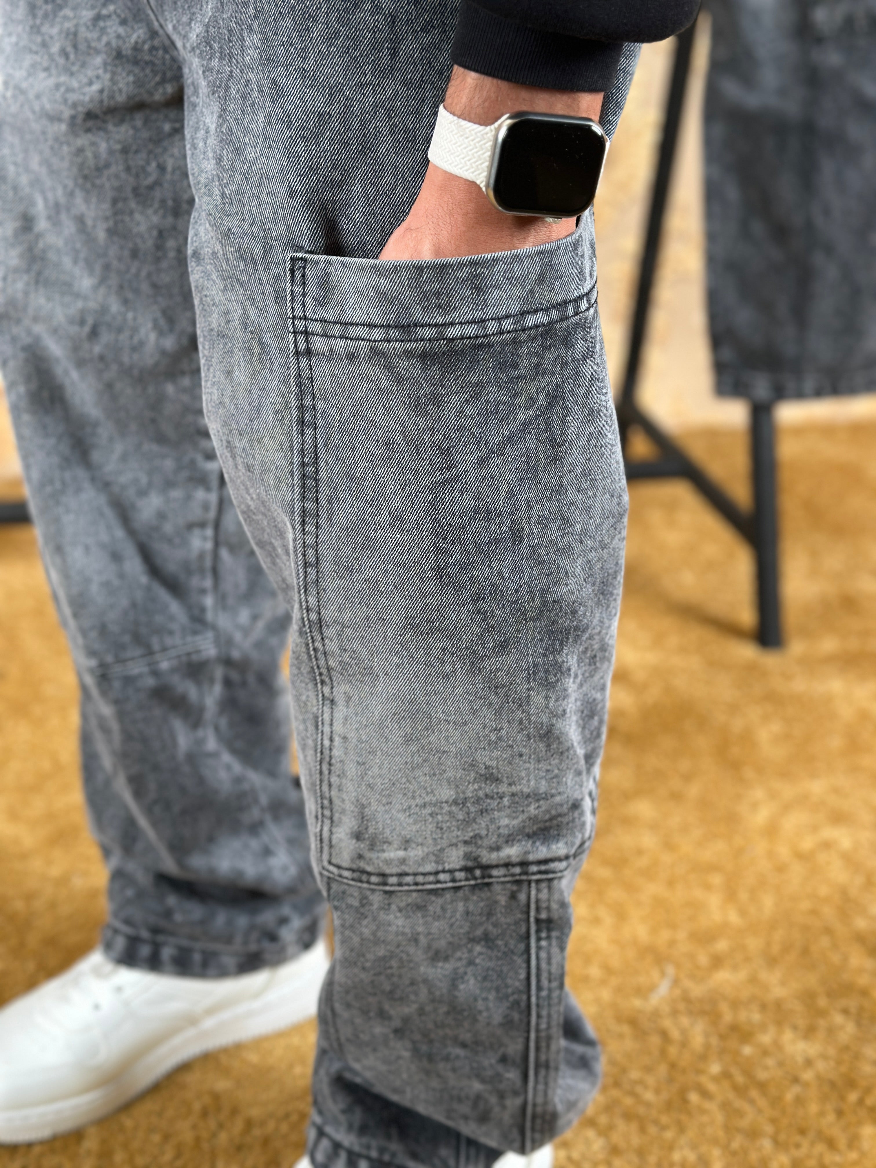 TITAN BAGGY JEANS - GRIS CLAIR