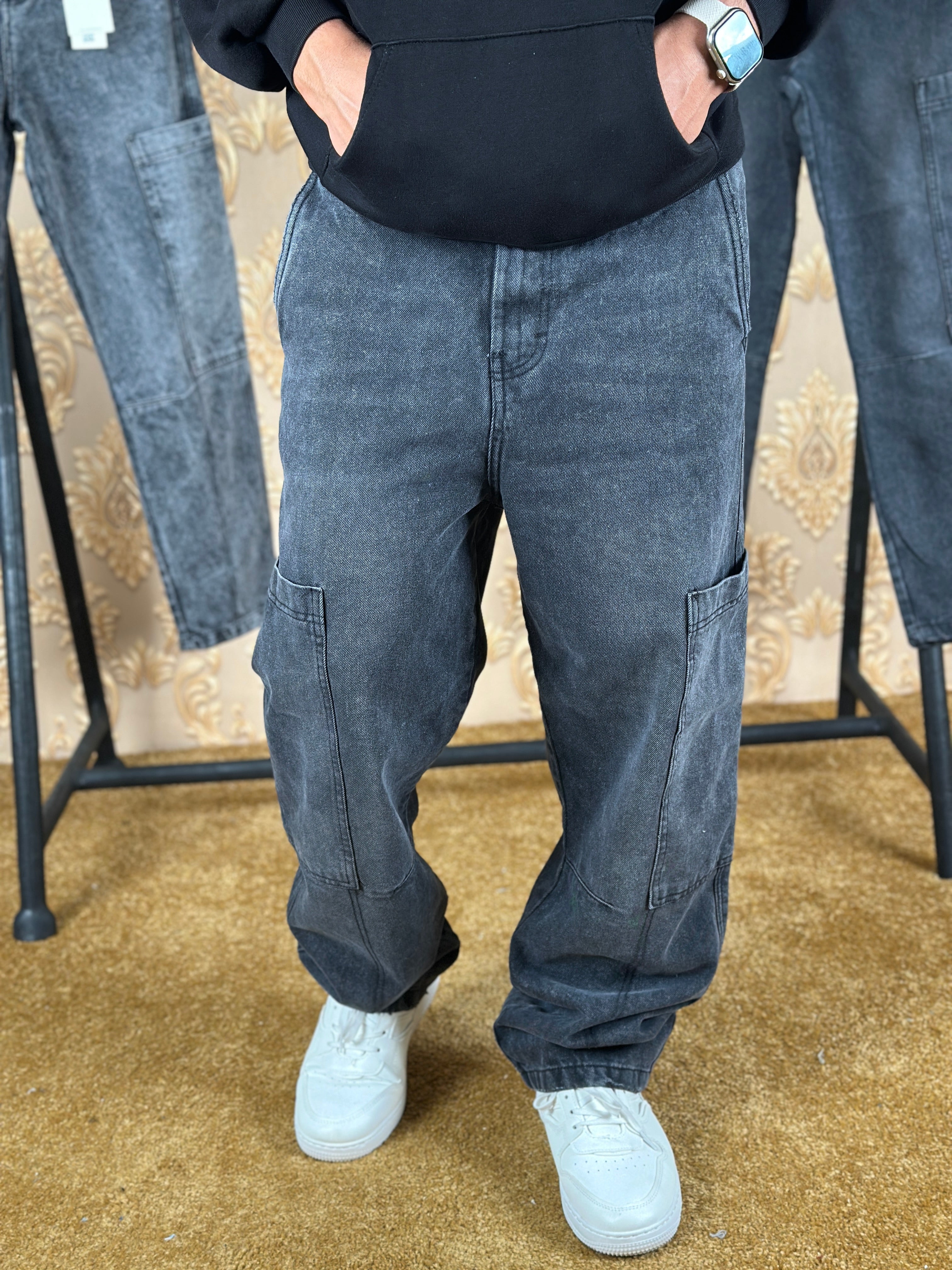 TITAN BAGGY JEANS - GRIS FONCÉ