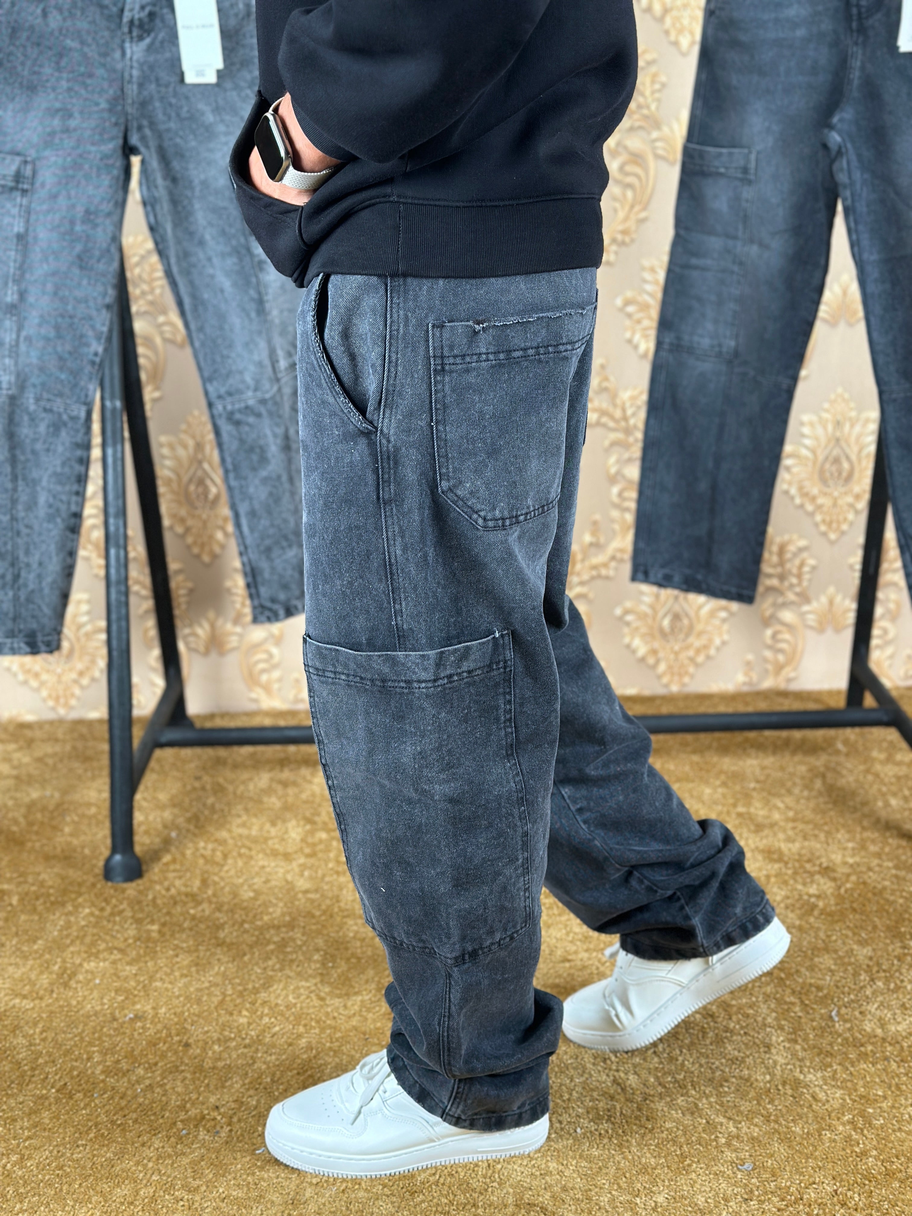 TITAN BAGGY JEANS - GRIS FONCÉ