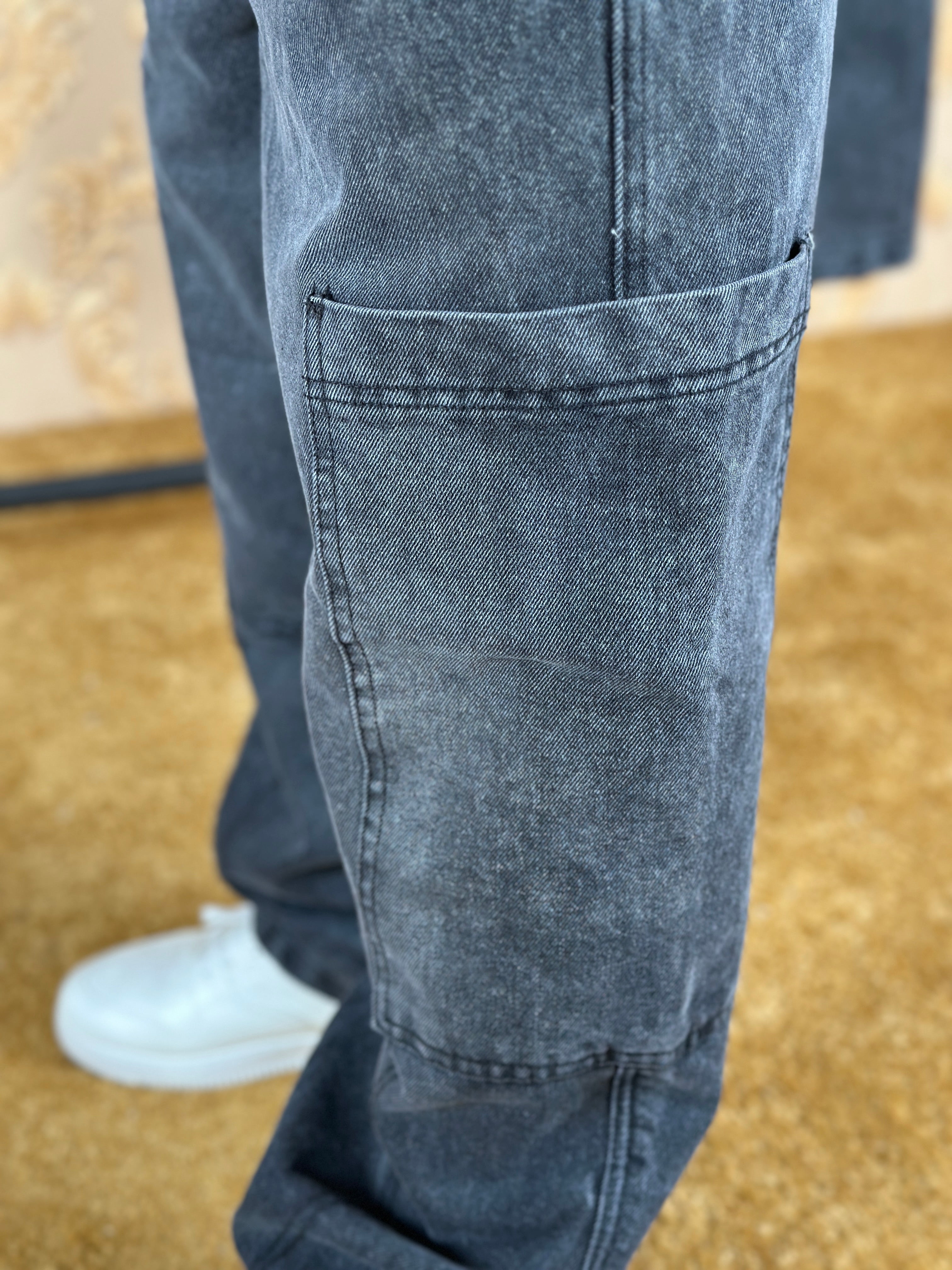 TITAN BAGGY JEANS - GRIS FONCÉ
