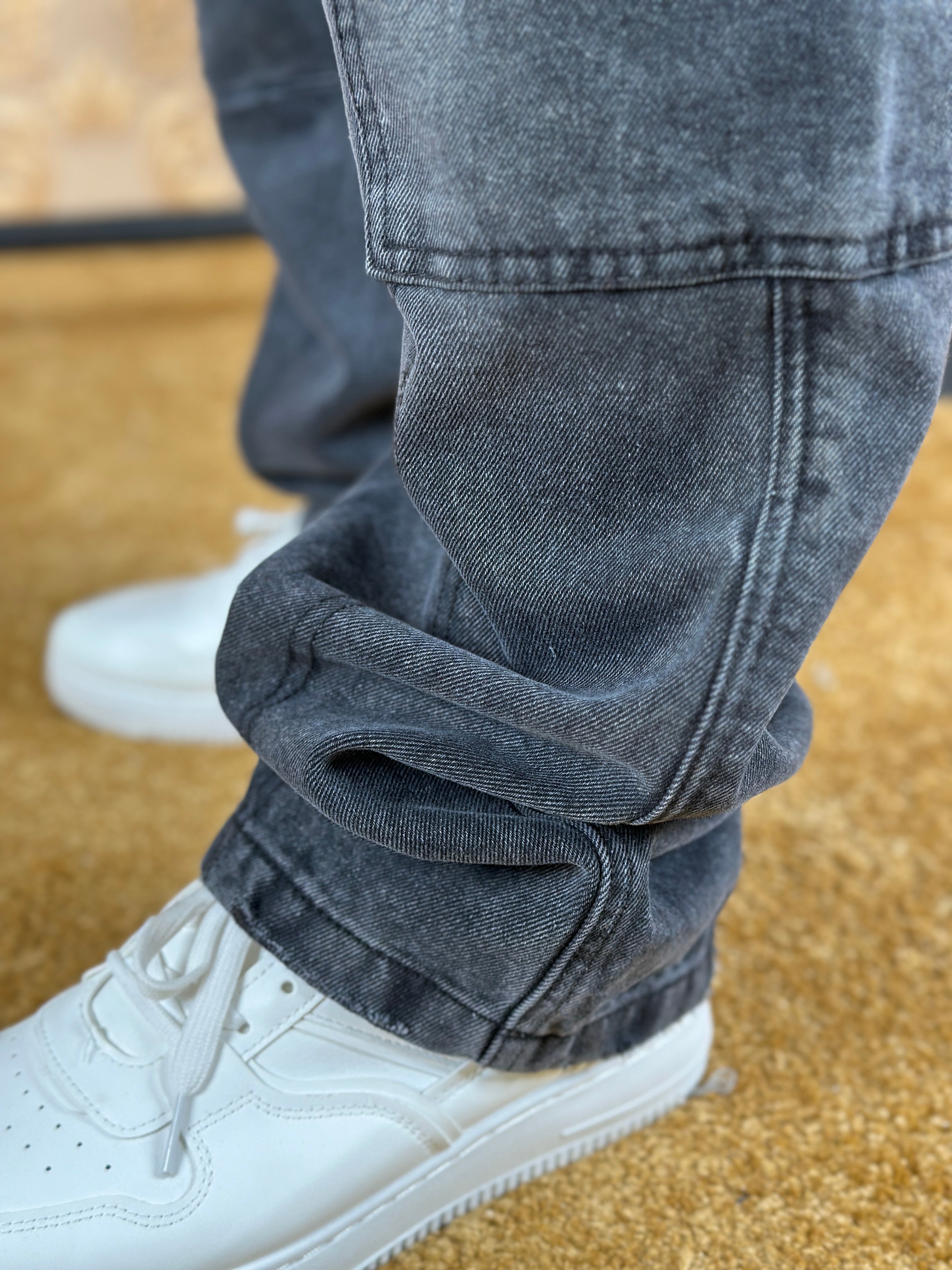 TITAN BAGGY JEANS - GRIS FONCÉ