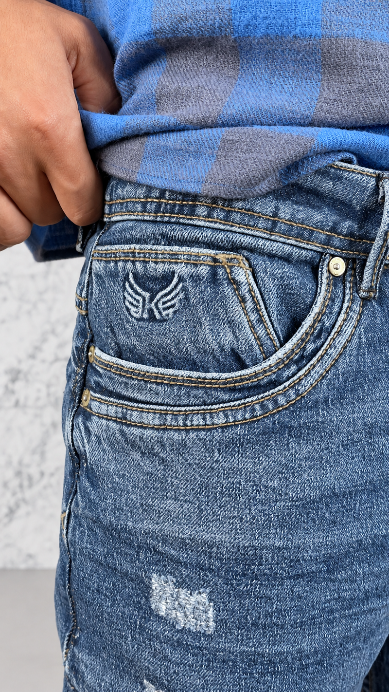 RENEGADE STRAIGHT JEANS — BLEU INDIGO