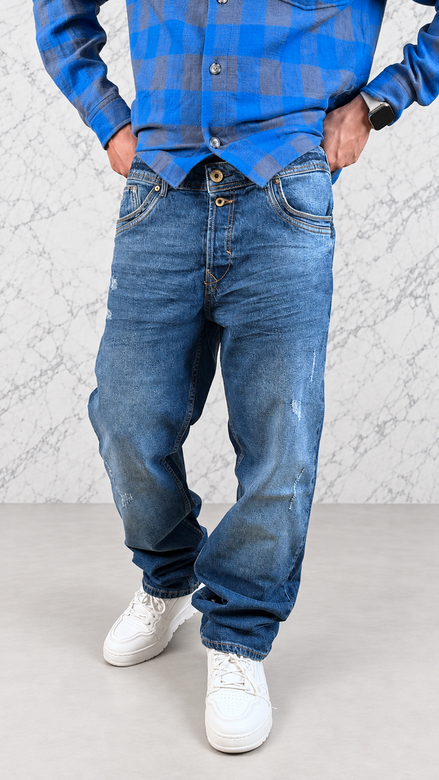 RENEGADE STRAIGHT JEANS — BLEU INDIGO