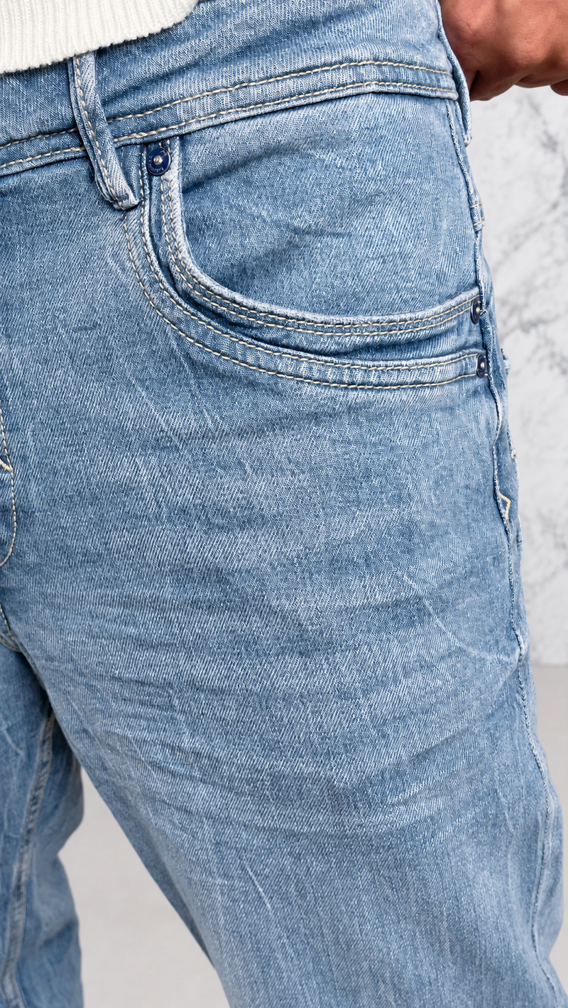 GLACIER STRAIGHT JEANS - BLEU CLAIR