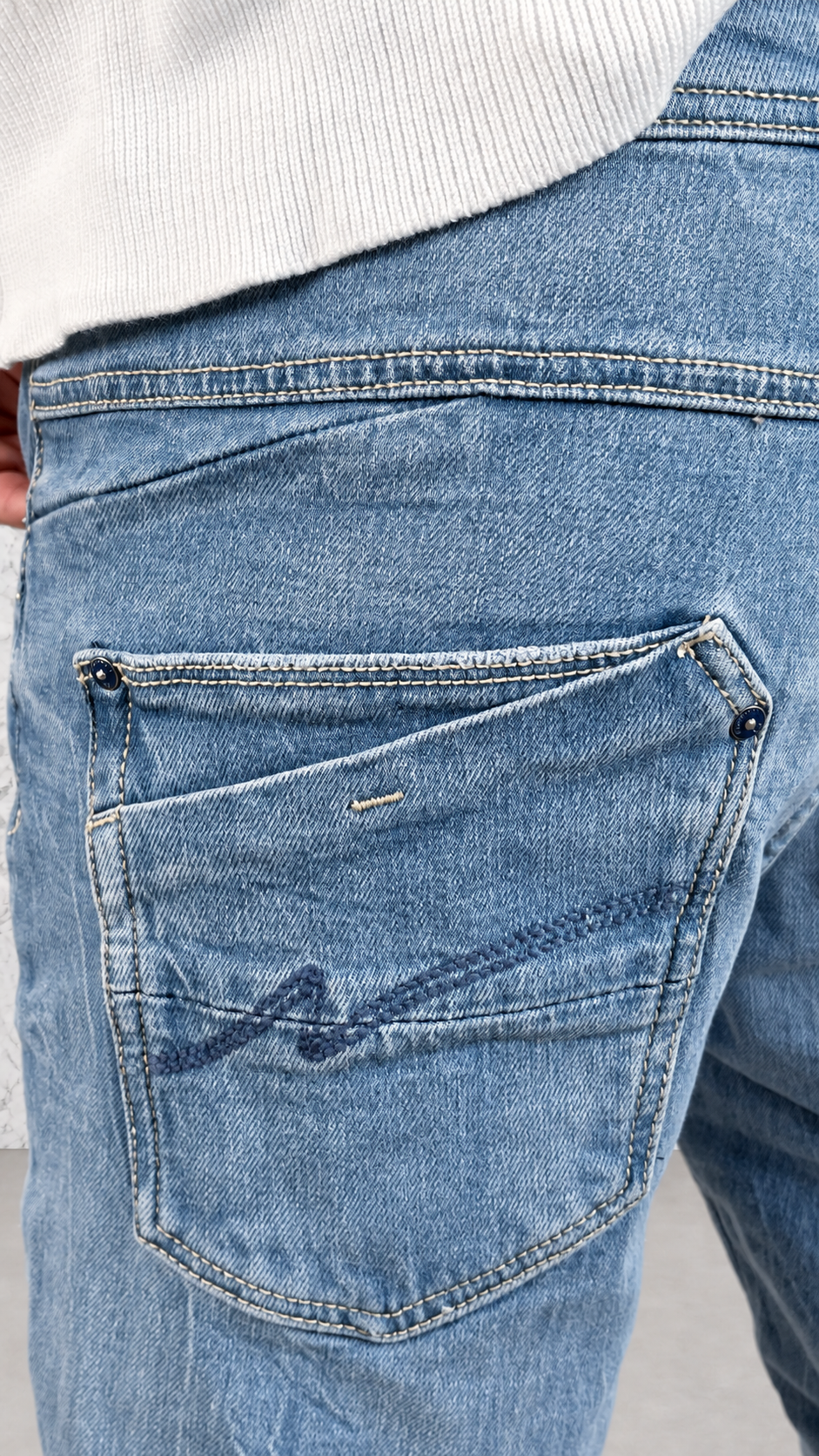 GLACIER STRAIGHT JEANS - BLEU CLAIR