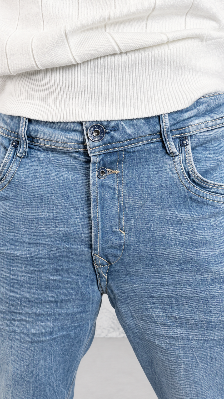 GLACIER STRAIGHT JEANS - BLEU CLAIR