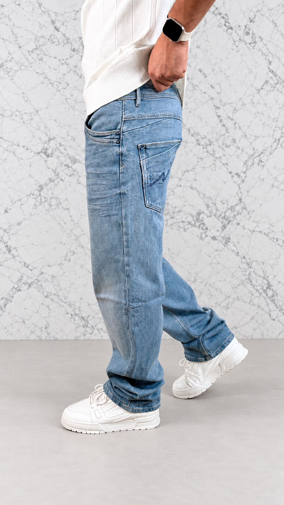 GLACIER STRAIGHT JEANS - BLEU CLAIR