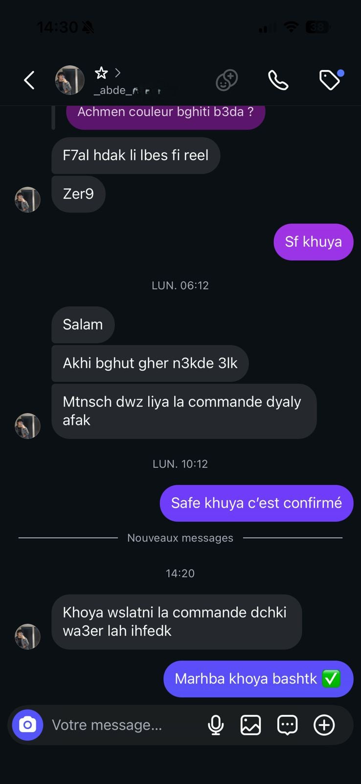 Avis client